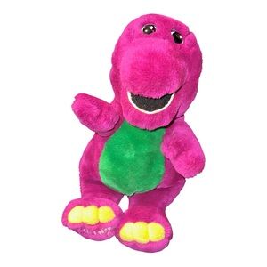Vintage Barney The Dinosaur 13" Plush 1993 Lyons Group Purple Stuffed Animal